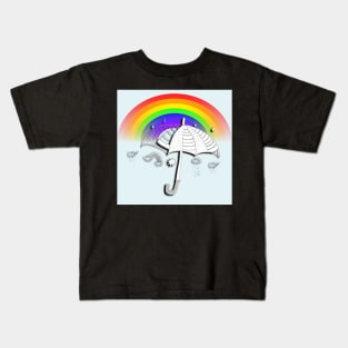 Rainbow & Hope, Cute Happy Inspirational Design Mother's Day Gifts Kids T-Shirt